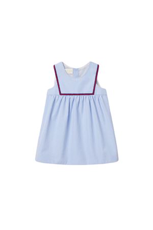 abito in cotone blu GUCCI KIDS | 813539XWA399025